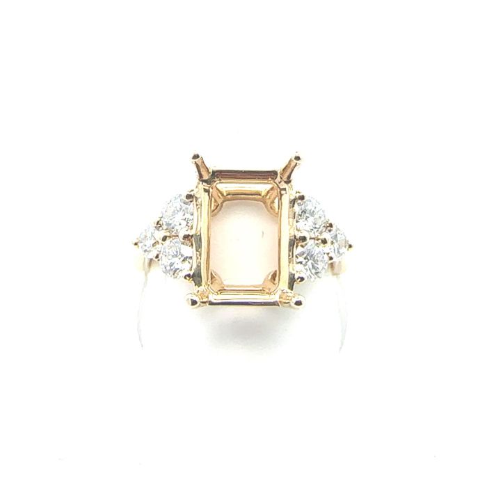 STACEY Rings  0.94  Lab Grown Diamond 0.94  Sides set on 4.37gr 14k YG