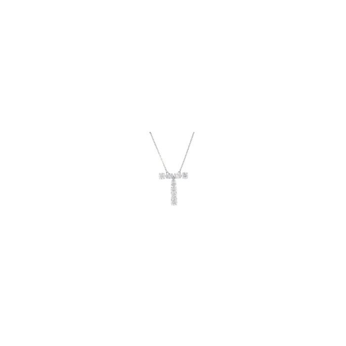 T Lab Grown Collection Pendant with 8 pcs 2.12 ctw set on 2.62 gr 14k WG 3.05 GW