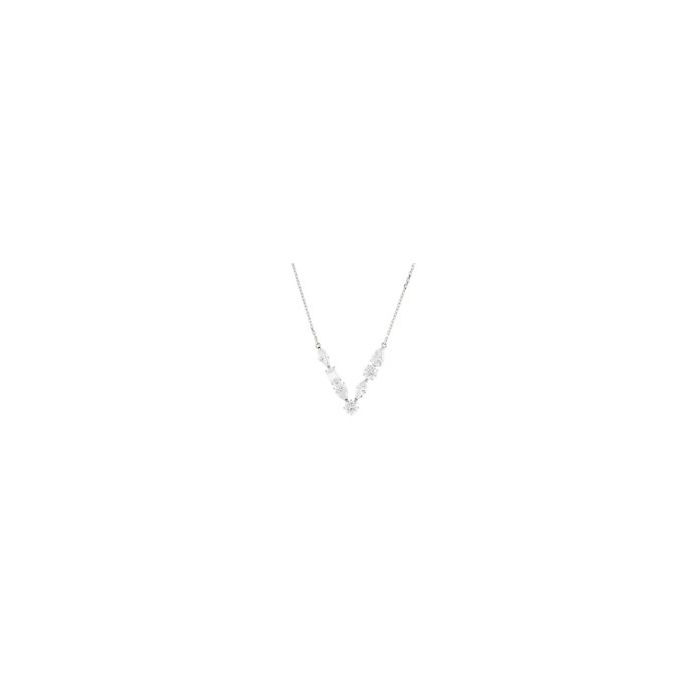 V Lab Grown Collection Pendant with 7 pcs 2.06 ctw set on 2.62 gr 14k WG 3.04 GW