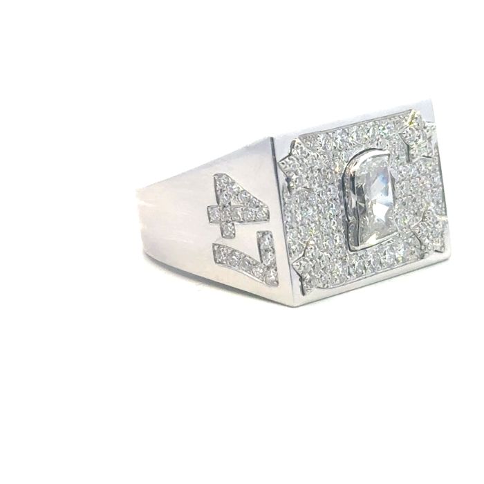 LUCY Collection Rings with 141 pcs 3.64 ctw set on 16.29 gr 14k WG 17.02 GW