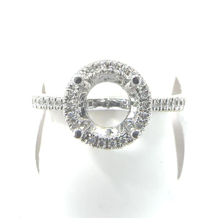 Close Outs Rings  0.25  Diamond Sides set on 3.25gr 14k WG