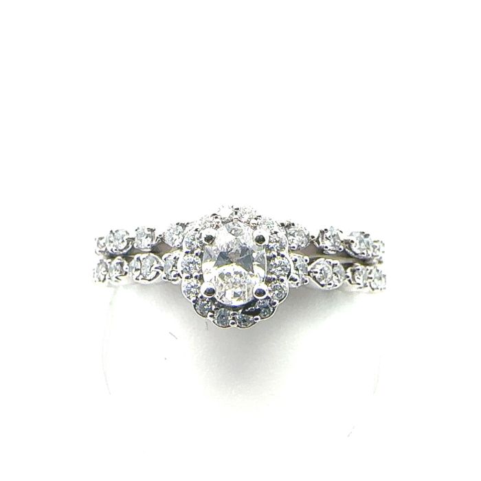Close Outs Rings  0.64  Diamond Sides set on 4.20gr 14k WG