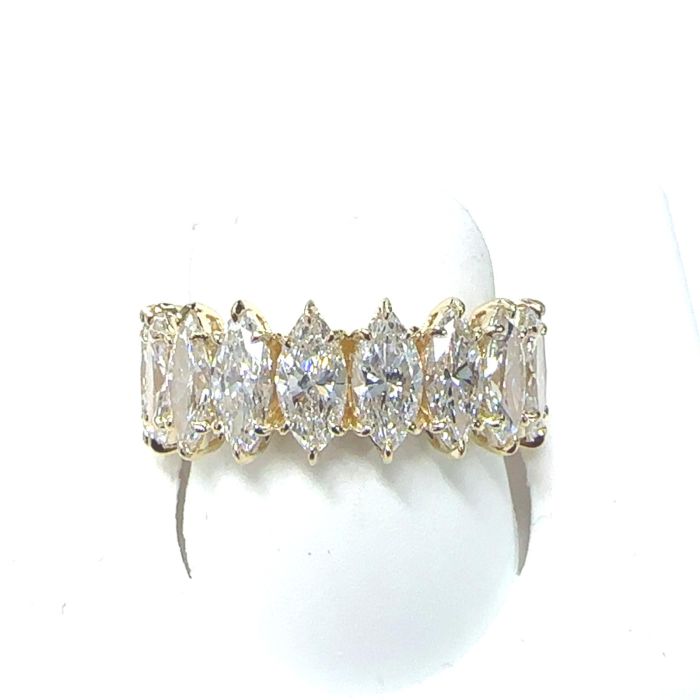 14KY LAB GROWN DIAMOND ETERNITY BAND 20MQ-6.92CTW 14KY-4.27GR SZ7