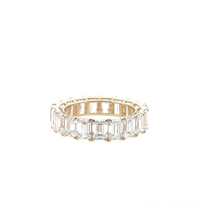14KY LAB GROWN DIAMOND ETERNITY BAND 19EM-7.45CTW 14KY-2.92GR SZ6