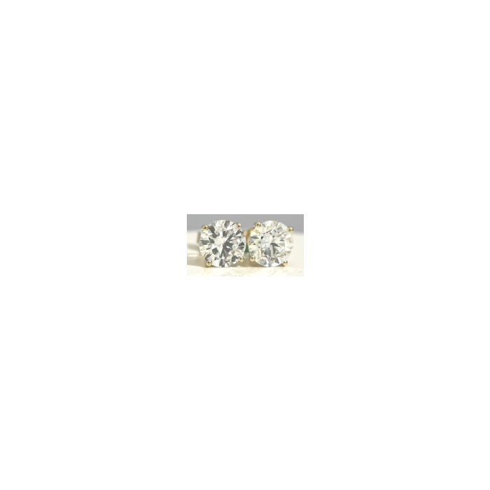 14KY LAB GROWN DIAMOND STUDS 1RD-0.99CT 1RD-0.98CTW 14KY-1.08GR