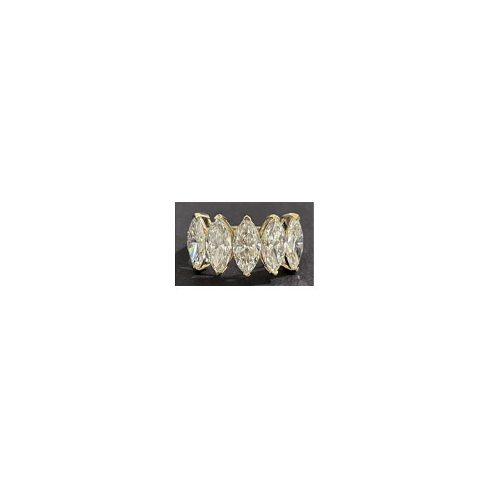 14k YG Lab Grown Diamond  Rings  Marquise  Marquise   5D- 4.92CTW 5D  -4.92CTW  2.55GR