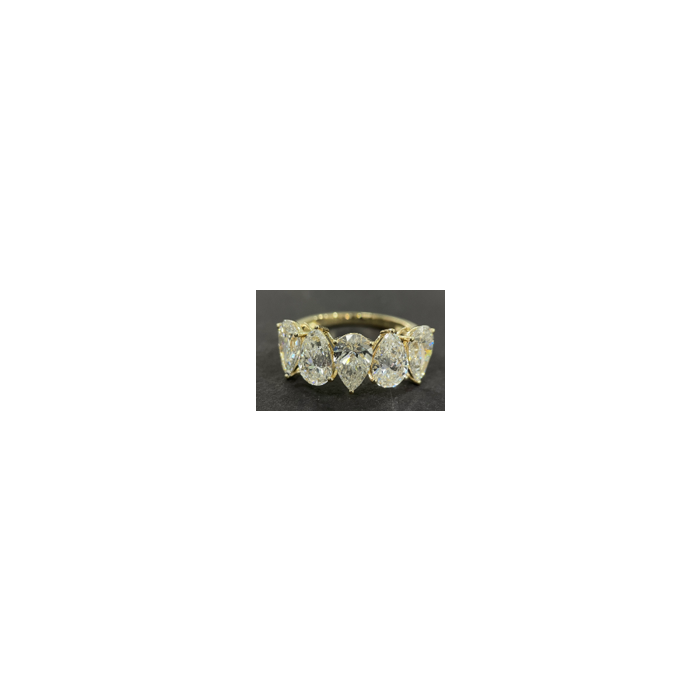 14k YG Lab Grown Diamond  Rings  5PE-5.49CTW  2.29GR