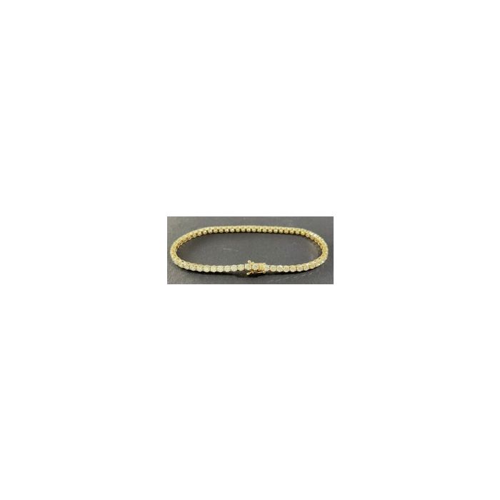 14k YG Diamond  Bracelet  Round  Round   G-H SI 93D- 1.99CTW 93D  -1.99CTW  2.39GR