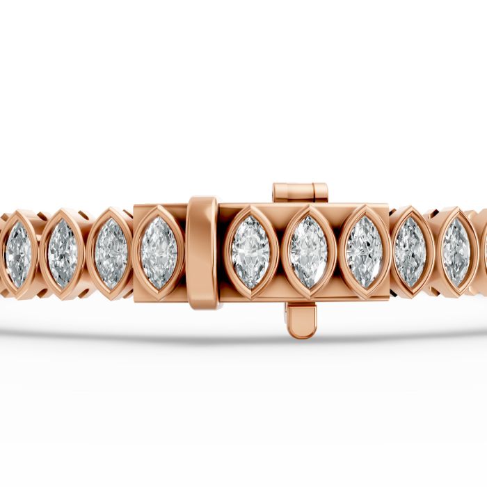Marquise Shape Diamond Bracelets in Gold