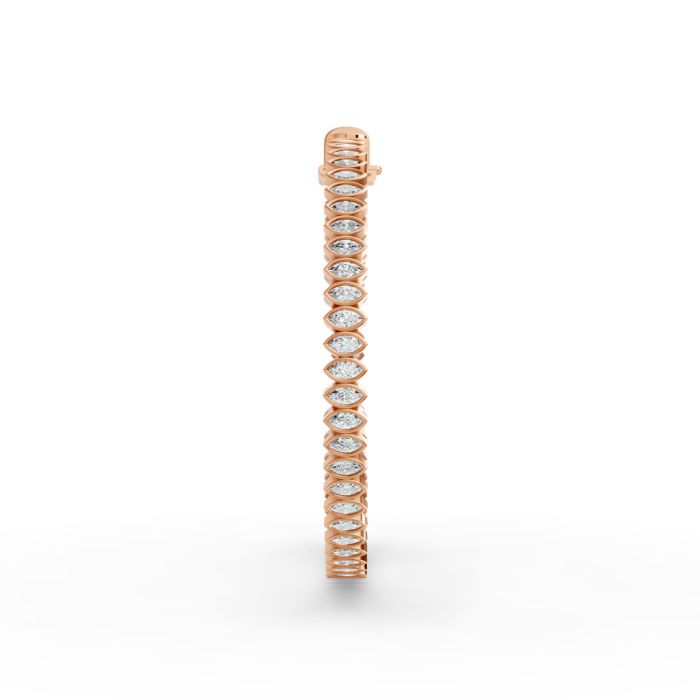 Marquise Shape Diamond Bracelets in Gold