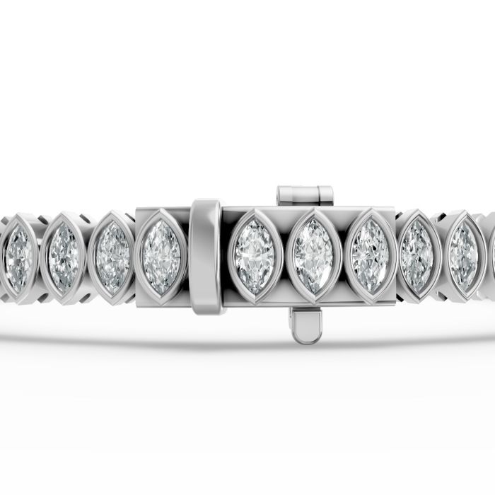 Marquise Shape Diamond Bracelets in Gold