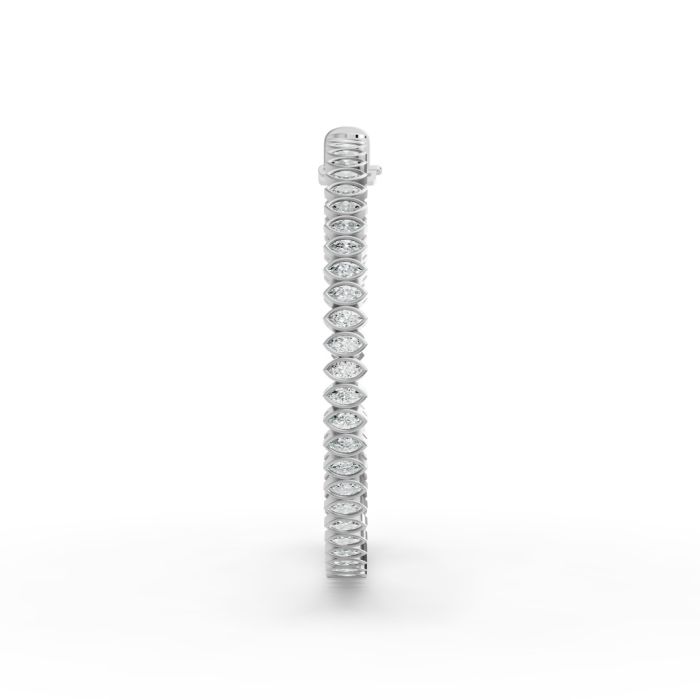 Marquise Shape Diamond Bracelets in Gold