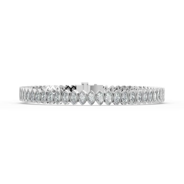 Marquise Shape Diamond Bracelets in Gold