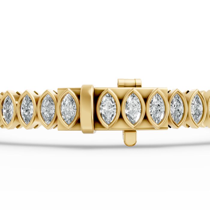 Marquise Shape Diamond Bracelets in Gold