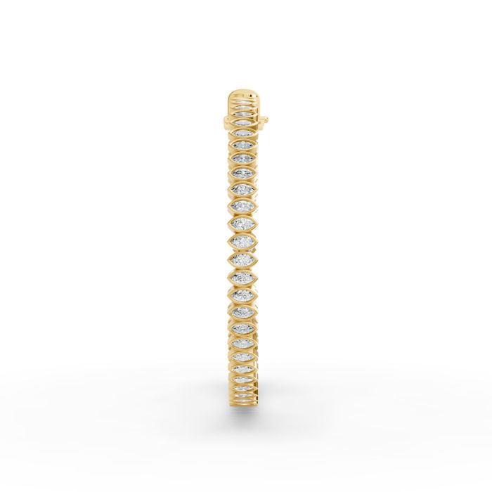 Marquise Shape Diamond Bracelets in Gold