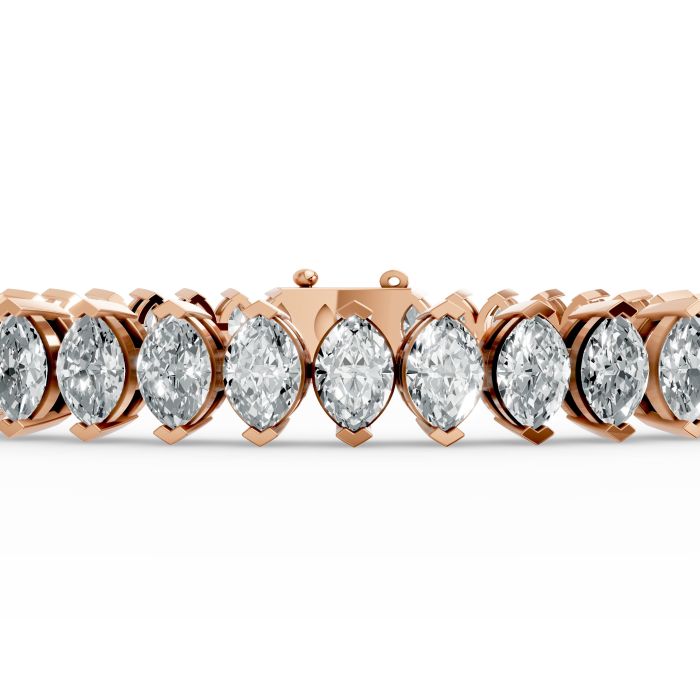 Marquise Shape Diamond Bracelets in Gold