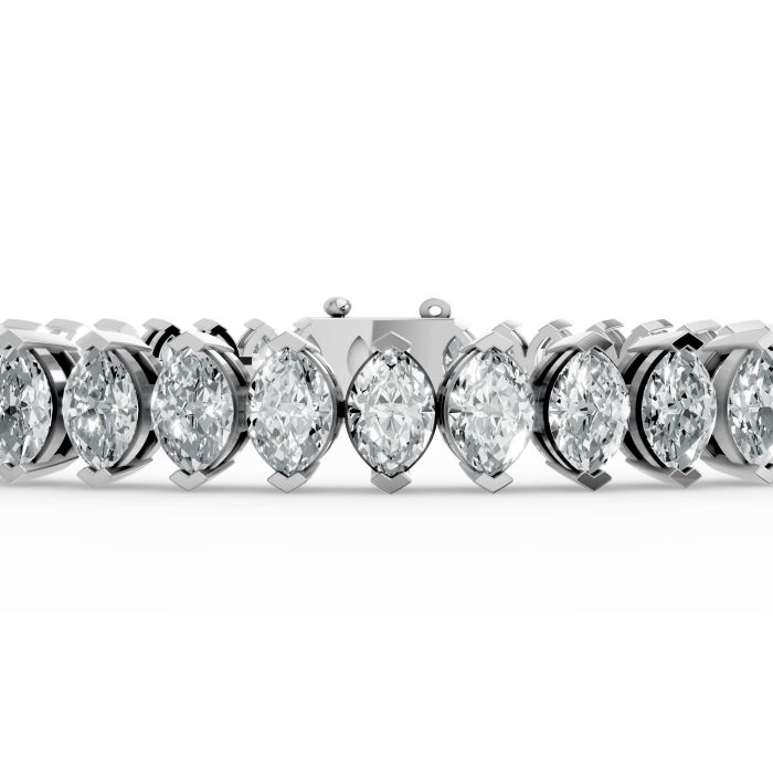 Marquise Shape Diamond Bracelets in Gold