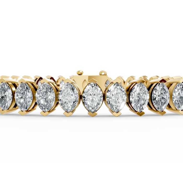 Marquise Shape Diamond Bracelets in Gold