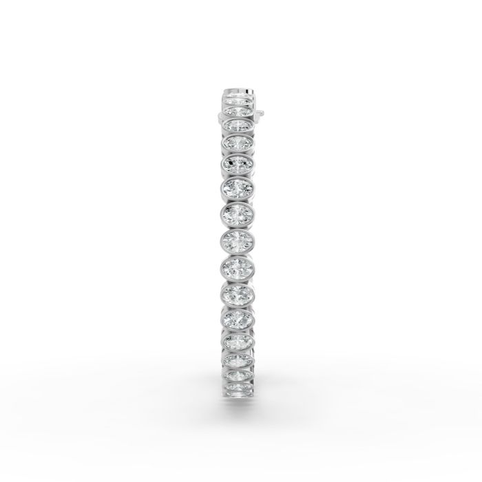 Oval Shape Diamond Bracelets in Gold