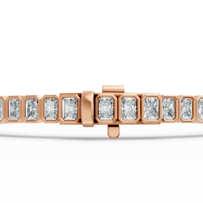 Radiant Shape Diamond Bracelets in Gold