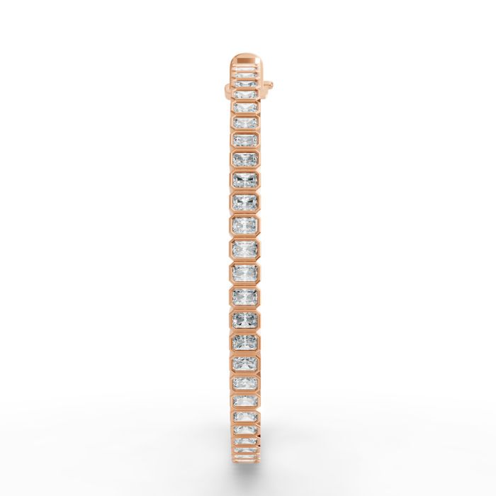 Radiant Shape Diamond Bracelets in Gold
