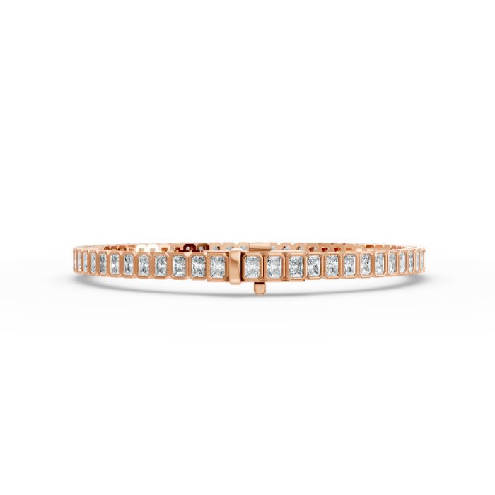 Radiant Shape Diamond Bracelets in Gold