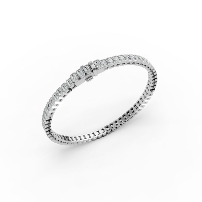Radiant Shape Diamond Bracelets in Gold