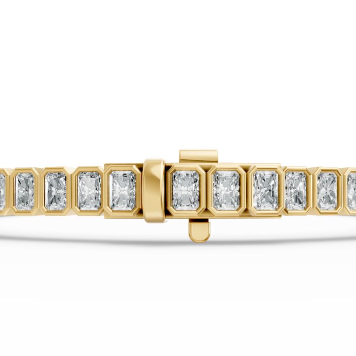 Radiant Shape Diamond Bracelets in Gold