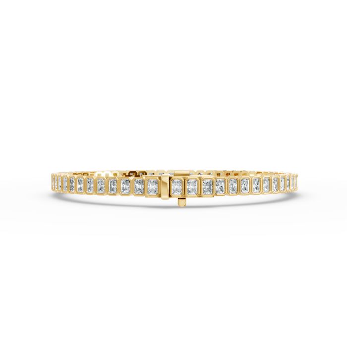 Radiant Shape Diamond Bracelets in Gold