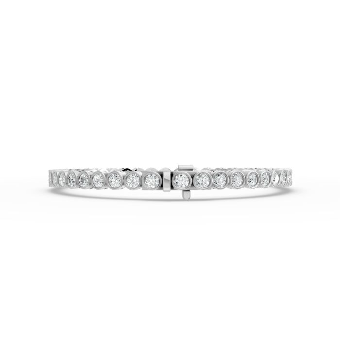 Round Shape Diamond Bracelets in Gold