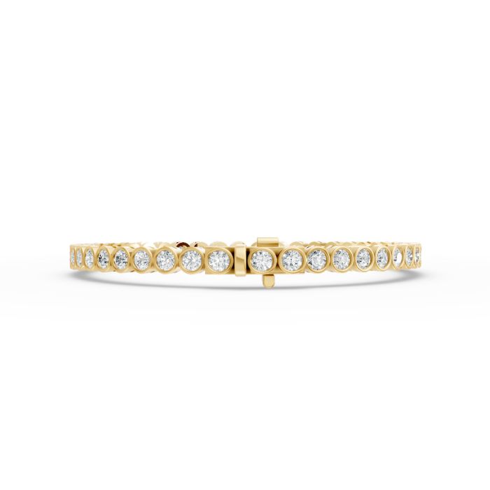 Round Shape Diamond Bracelets in Gold