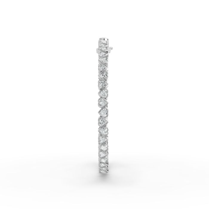 Heart Shape Diamond Bracelets in Gold