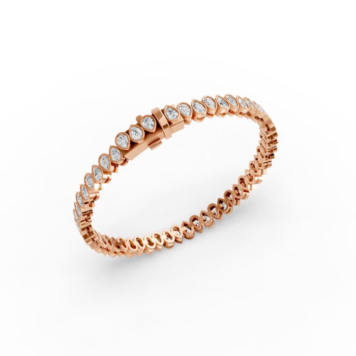 Pear Shape Diamond Bracelets in Gold