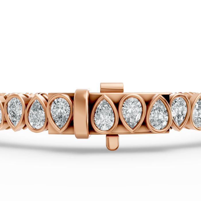 Pear Shape Diamond Bracelets in Gold