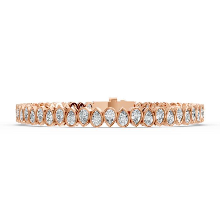Pear Shape Diamond Bracelets in Gold