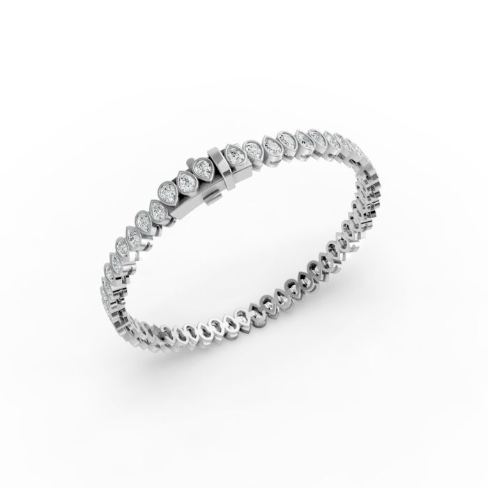 Pear Shape Diamond Bracelets in Gold