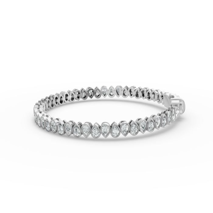 Pear Shape Diamond Bracelets in Gold