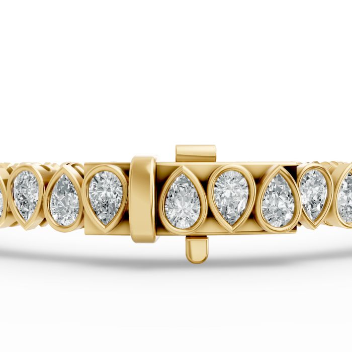 Pear Shape Diamond Bracelets in Gold