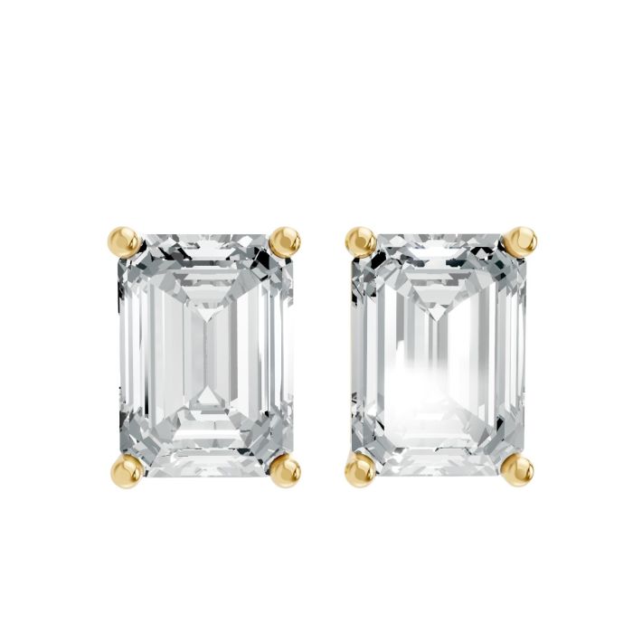 4 Prong Solitaire Earrings