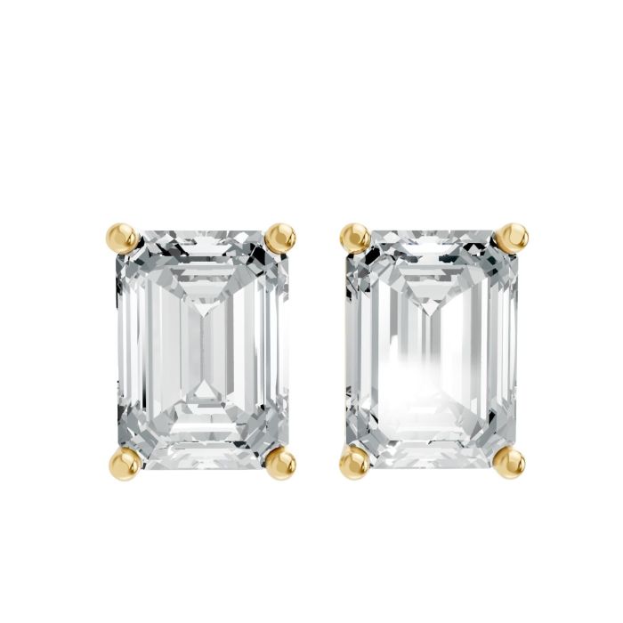 4 Prong Solitaire Earrings