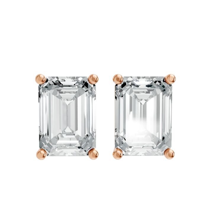 4 Prong Solitaire Earrings