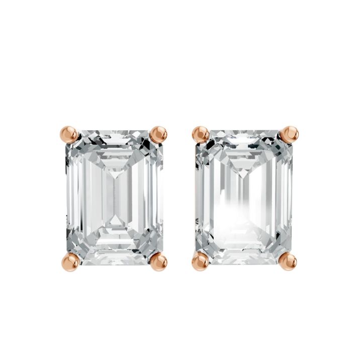 4 Prong Solitaire Earrings