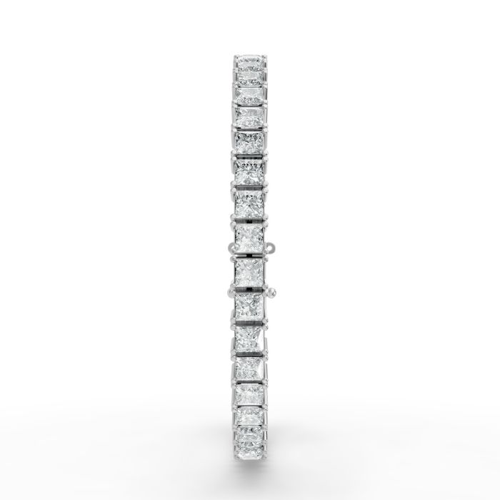 Princess Shape Diamond Bracelets in Gold