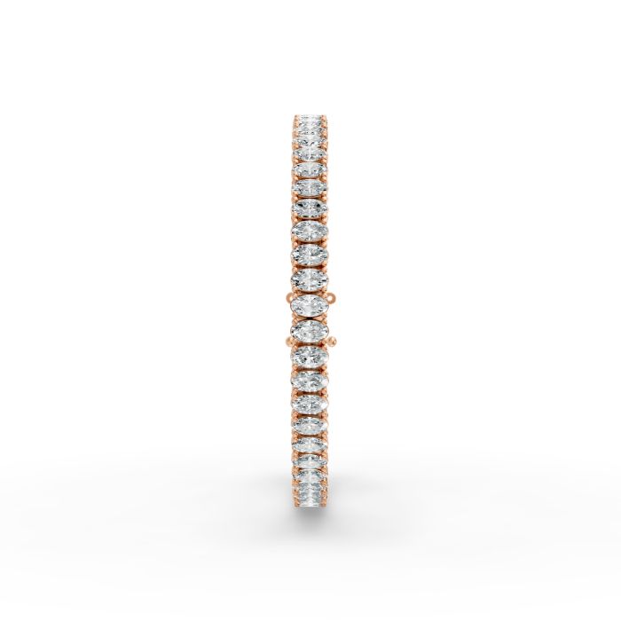 Oval Shape Diamond Bracelets in Gold