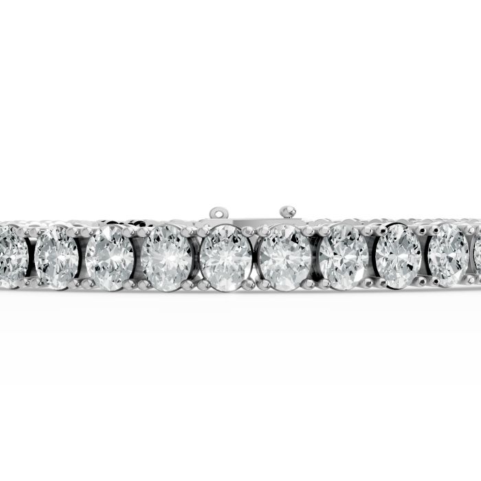 Oval Shape Diamond Bracelets in Gold