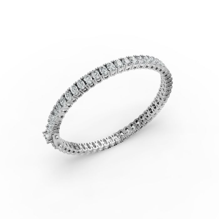 Oval Shape Diamond Bracelets in Gold