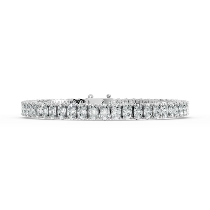 Oval Shape Diamond Bracelets in Gold