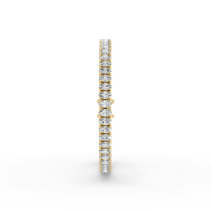 Oval Shape Diamond Bracelets in Gold
