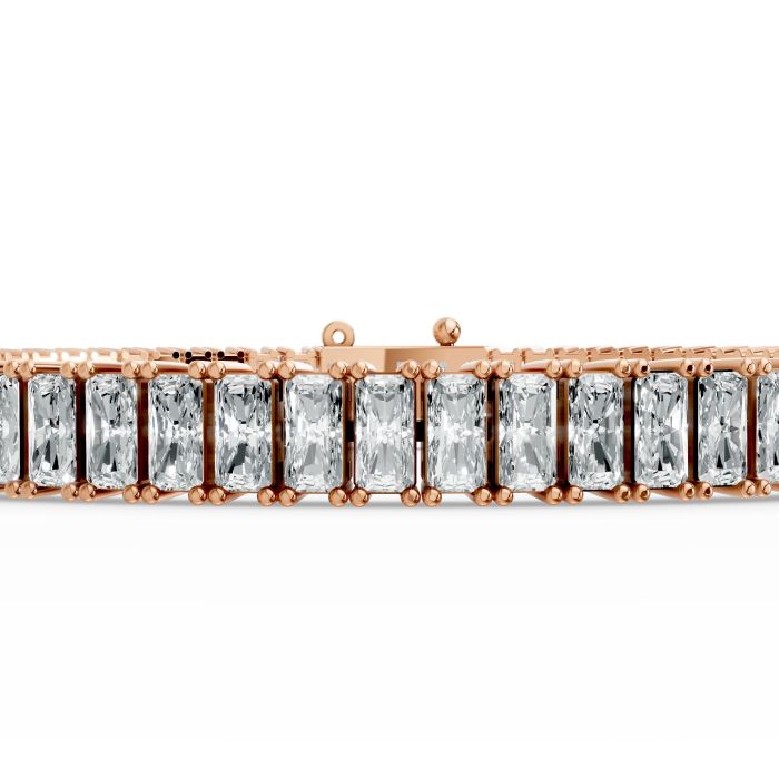 Radiant Shape Diamond Bracelets in Gold