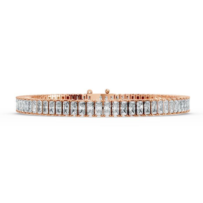 Radiant Shape Diamond Bracelets in Gold